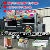 Custom gyro trailer exterior showing a modular commercial kitchen design for shawarma, kebab, and mobile catering businesses.