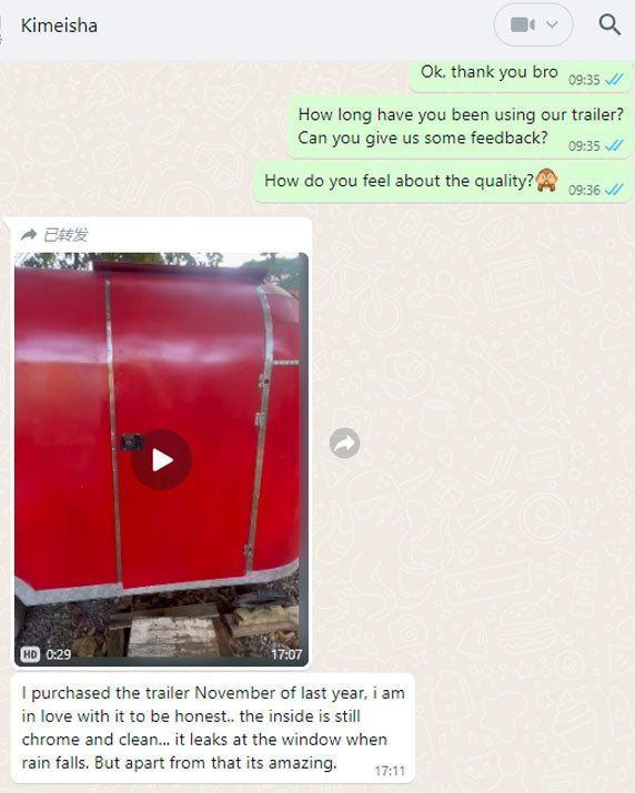 Isabella Trailer customer review – Kimeisha says I am in love with the red food trailer